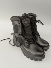 ALPHA FORCE Rocky Men’s 8in Black Boots with Side Zipper - SIZE UK 6 /EU 39.5