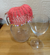 Hand Made Crochet Beaded Jug