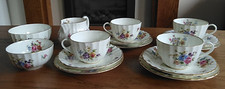 Vintage Royal Worcester 'Roanoke' Bone China Part Tea Service for Four Persons