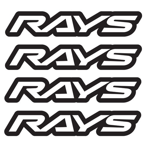 Rays wheels sticker - rays,