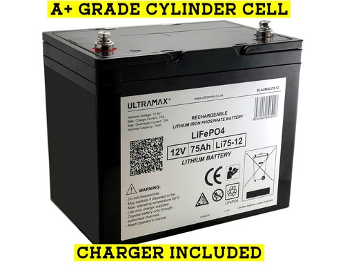12v 75ah lifepo4 - battery, for