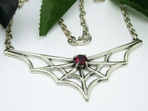 Spider web stylized choker - web,