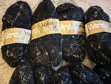 Wendy Mohair black & gold 9 x