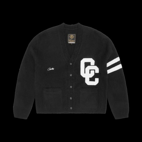 Corteiz college cardigan black - corteiz,