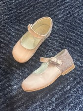 Girls Bambi Shoes Infant Size 6 Eu 23 Pink Patent Spanish Leather Shoes