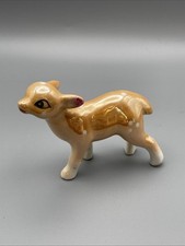 Vintage deer Lustre glaze figurine  fawn ornament Figure Small Kitsch
