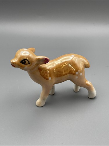 Vintage deer lustre glaze - vintage,