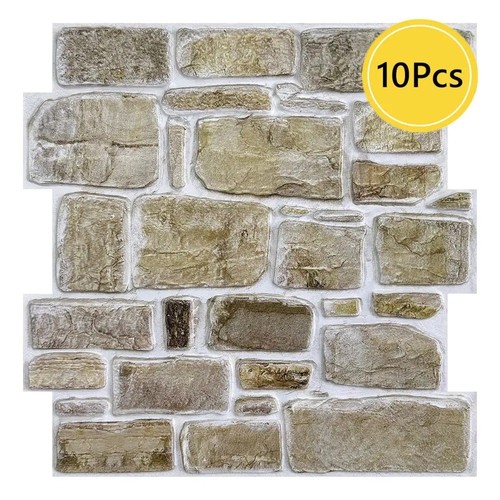10pcs faux stone - 3d,