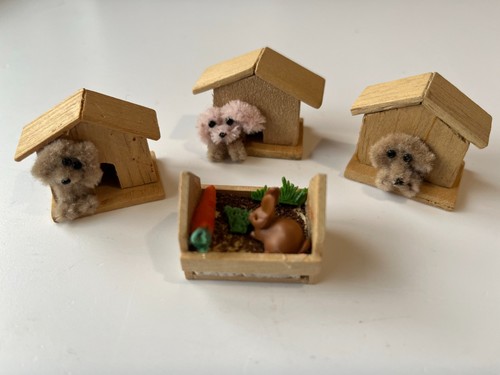Dolls house puppy pets - puppy,