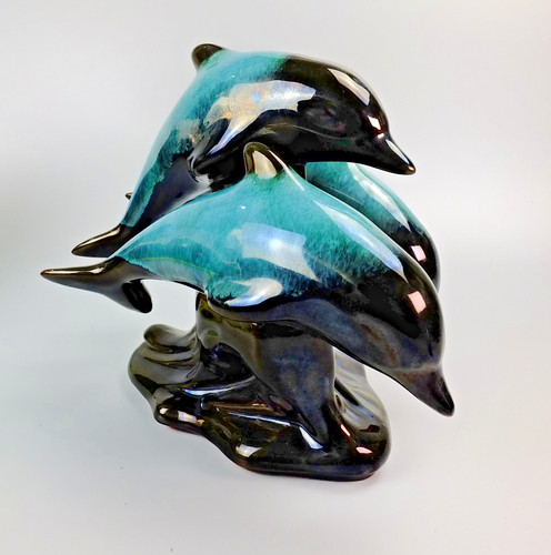 Blue mountain pottery wave - blue,