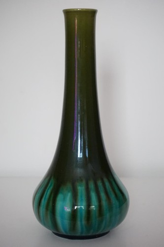 Burmantofts art pottery vase - pottery,