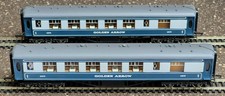 Pair Of Wrenn W6005 Super Detail Golden Arrow Pullman Cars 1st Class BR Blue 