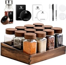 Elegant Acacia Wood Spice Rack