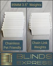 VERTICAL BLIND WEIGHTS 3.5"/89mm chained & chainless Child and Pet Friendly