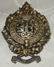 SUPERB 5th VOLUNTEER BATTALION ARGYLL & SUTHERLAND HIGHLANDERS CAP BADGE GENUINE