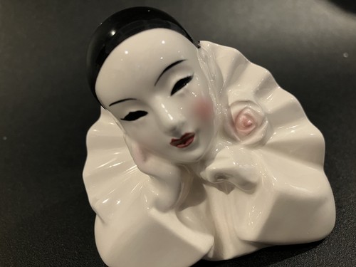 Vintage pierrot clown ceramic - pierrot,