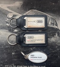 Three Genuine Audi Keyrings Keychain A1 A3 A4 A5 A6 A7 Rs3 Rs4 Rs5  Rs7