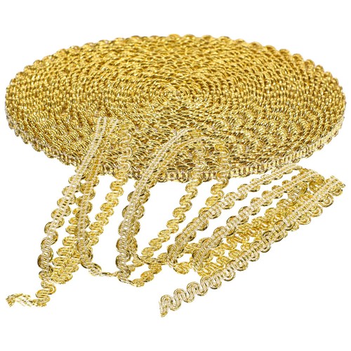 Gold braid trim edging fabric - braid,