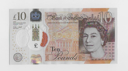 Cleland ten pound - £10, note