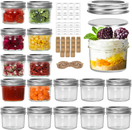 4oz mason jars - 16, mini