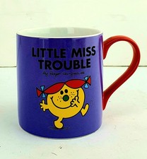 Official Mr Men Cup Mug  Little Miss Trouble Purple Ceramic Coffee Tea VGC