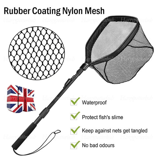 Rubber coated landing net - landing,