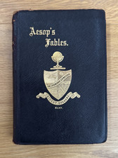 300 AESOPS FABLES BOOK 1902 SIDCUP COLLEGE KENT REV TOWNSEND PRIZE GIVING BOOK 