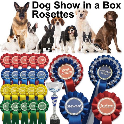 Dog show rosettes - dog,