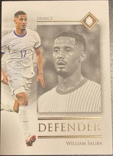 William Saliba Futera Unique 2025 Defender-France/Arsenal-Gold Edition-Rare Card