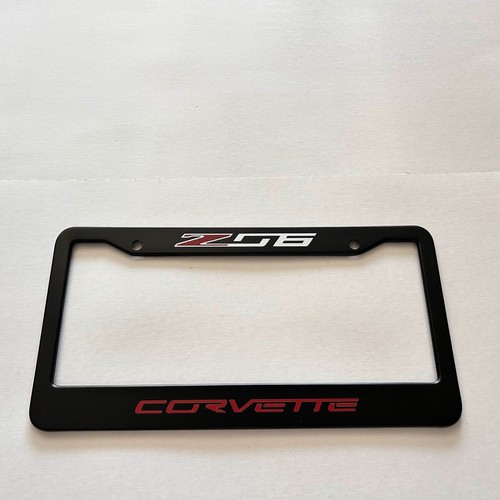 Corvette z06 black license - z06,