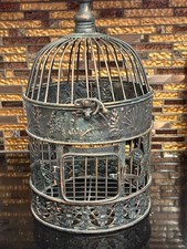 black metal decor bird cage