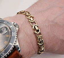 9ct Yellow Gold Byzantine Link