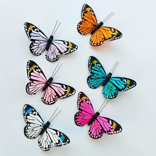 6pcs artificial butterfly - artificial,