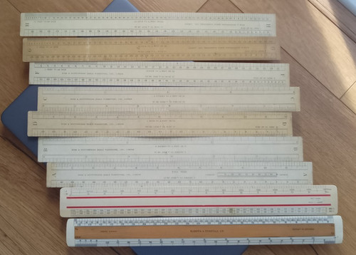 Vintage rulers harper - x, &