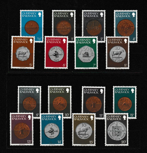 Guernsey 1979 coin definitives - coin,