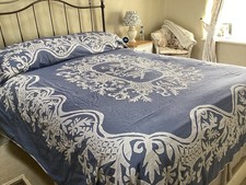 Beautiful Indian Cotton Bedspread/Throw Hand Block Print