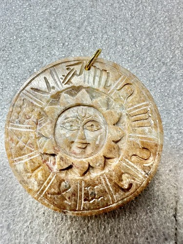 Hand carved soap stone zodiac - carved,