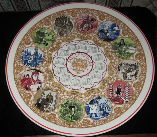 1999 calendar porcelain plate - 1999,