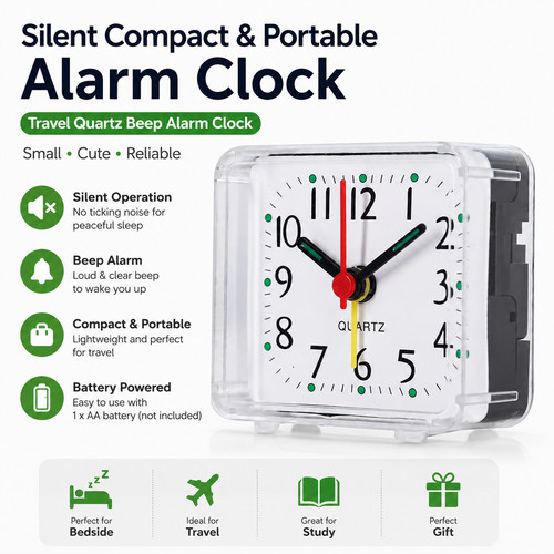 Silent travel alarm - alarm, clock