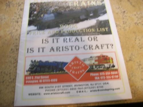 Aristo craft trains 2004 price - aristo-craft,