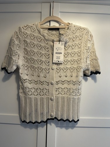 Zara ladies cream crocheted - ladies,