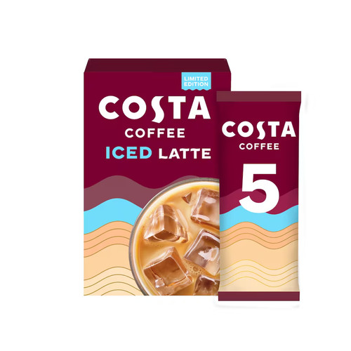 Costa coffee iced latte - costa,