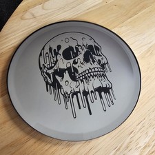 Gothic Melting Skull Engraved