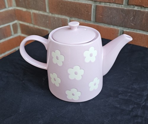 Tea pot daisy rose - daisy, ceramic