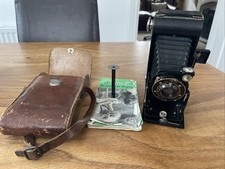 Kodak Six-20 Junior Folding Camera with Leather Case Vintage/Antique