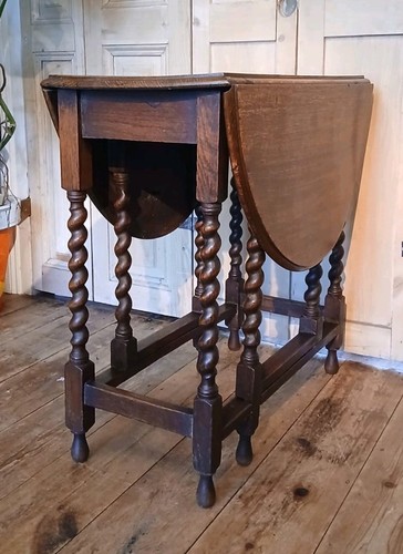 Vintage oak drop leaf - vintage,