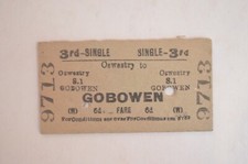Railway Ticket BTC Oswestry to Gabowen 3rd