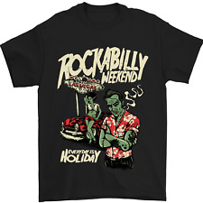 Rockabilly Weekend Music Hot Rod Mens T-Shirt 100% Cotton