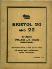 BRISTOL CRAWLER TRACTOR - MODEL 20 & 22 OPERATORS MANUAL