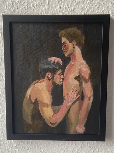 Nude male painting - painting, gay